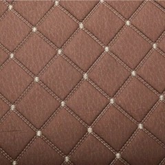 Faux Silk Diamond Fabric Heavy Duty Leatherette Upholstery Sewing Material NEW