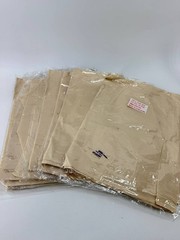 Lot of 9 Pure Silk Habotai Fabric Squares 36×36 8MM Beige New Hong Kong