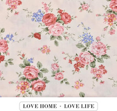 Cotton Fabric by the Yard for Sewing DIY Crafting Fashion Design Printed Floral