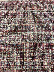 Clarke & Clarke Mingled Boucle Tweed Uph Fabric- Pierre / Berry 2.60 yd F1389/02