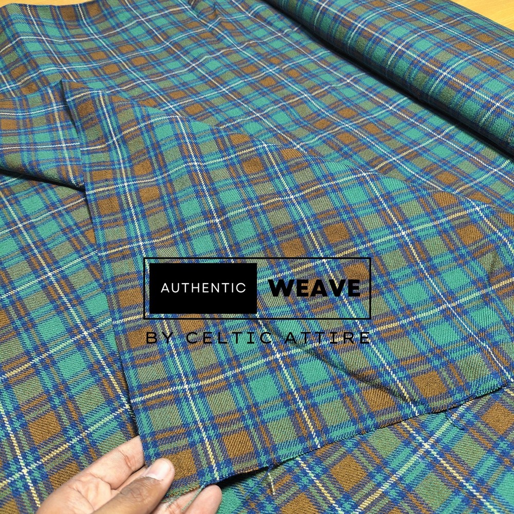 County Kerry Irish Tartan Fabric – 52 Inches wide – Woven by Celtic Attire