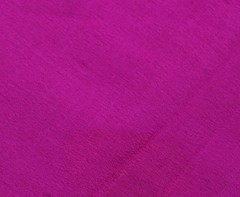 Sushila Vintage Indian Magenta Scrap Saree Pure Georgette Silk Woven Sari Fabric