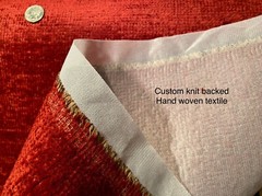 PIERRE FREY Paris Palladio Cerise HAND WOVEN Fabric w/Knit Back $425 Retail BTY