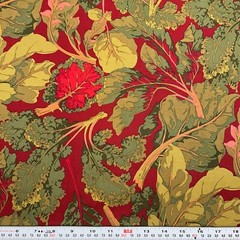 HTF Martha Negley for Rowan Fabrics Burgundy Cotton by the HALF YARD 18″ x 44″