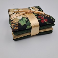 4 Pieces Quarters Of Quilt Cotton Fabric By Kathy Schmitz For Moda