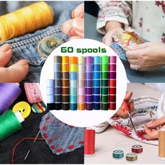 60 spools Sewing Thread Kits Polyester for Hand & Machine 60