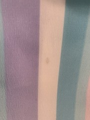 1.5 Yards Pastel Stripes Polyester ? Fabric 40” X 58” Striped Pink Purple Blue