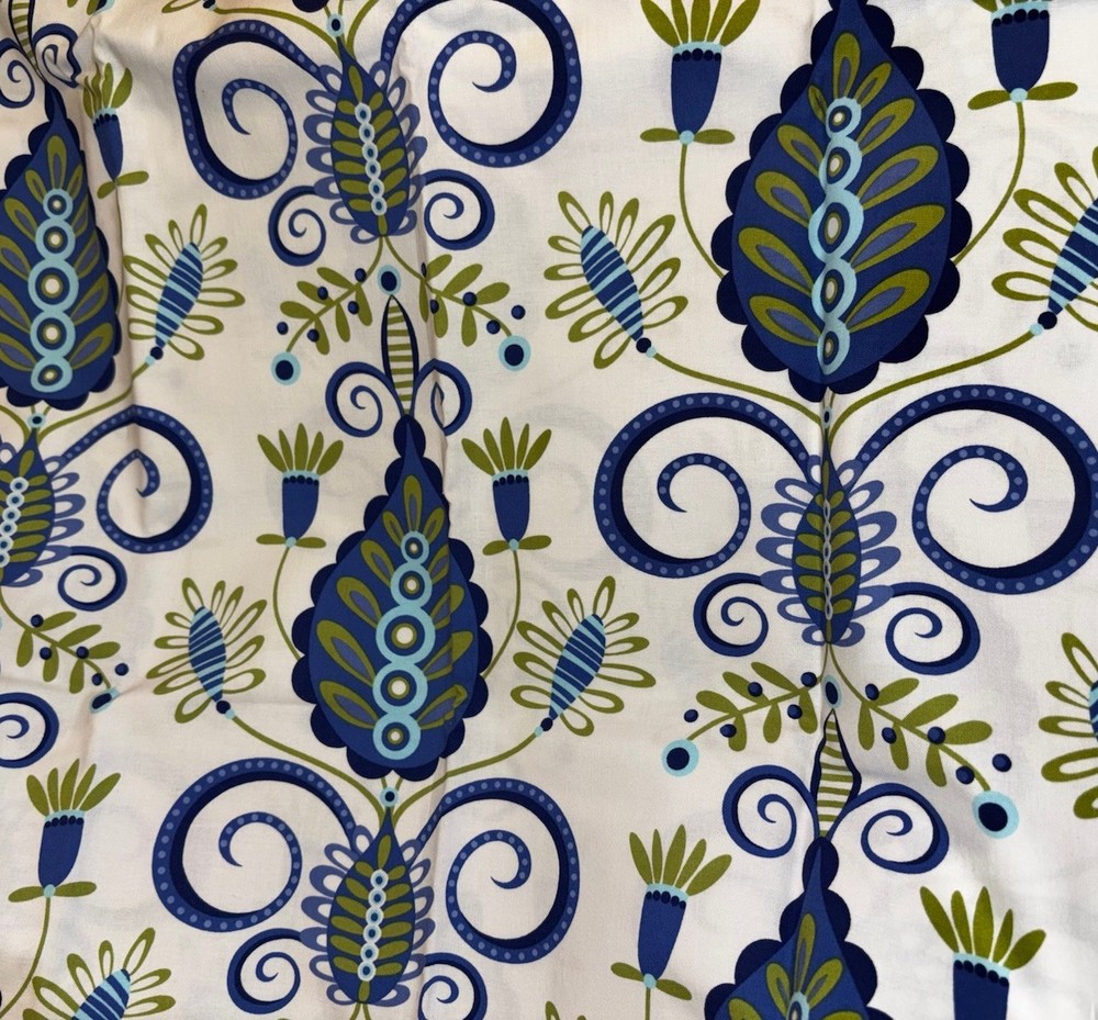 MICHAEL MILLER “LARGE WHIMSY DOOZIE” DC-4094 Blue & Green Pillow & Maxfield 1yd