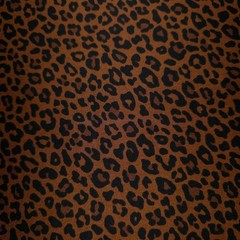 Copper Brown Black Cheetah Print Dull Satin Fabric58″ By The Yard Sewing Craft