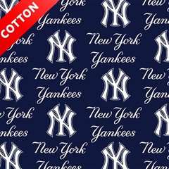 New York Yankees MLB Cotton Fabric – 58″ Wide – Sold by The Yard & Bolt