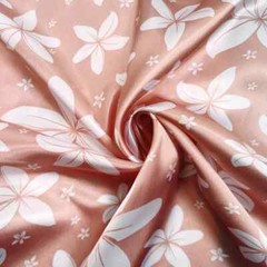 58” Wide By Yards Retro Leaf Print Satin Fabric Charmeuse Material Lining