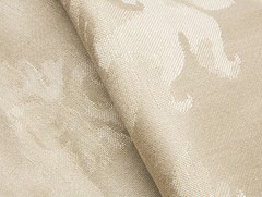 Holly Hunt Beige Damask Upholstery Fabric- Concerto/Mozart 4.90 yd (1303/02)