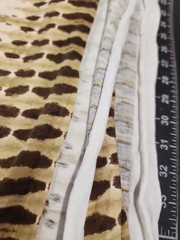 2 Yards Tie Dye Stretchy Fabric Brown Cream Striped David Textiles clothing fab