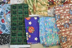 Lot, Novelty Prints Cotton Pieces & Scraps, 2 Pound & 2 Oz, S133