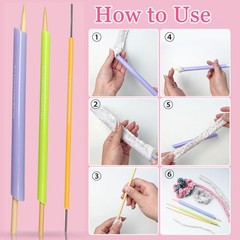 Quick Turn Fabric Set, 3pcs Assorted Sizes Tube Turners for Sewing Threading …