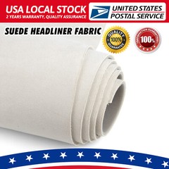 1PCS 79”x60” Headliner Material Suede Fabric Foam Backing For Automotive Roof