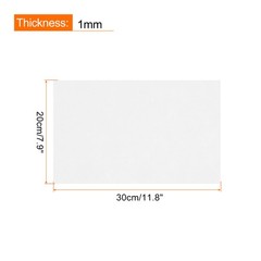 Adhesive Felt Fabric Felt Sheets 30cmx20cm White 10 Pcs