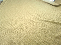 Zinc Textiles Sataria in Ochre Z620/07 Geometric Tone on Tone 3 Yds Luxurious