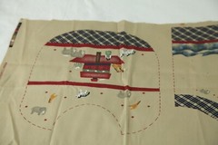 FLAWS Country Noah Headboard Daisy Kingdom Fabric 44″ X 36″ Cut Sew + 1Y Plaid