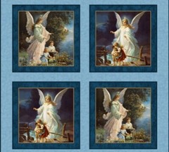 MDG – Religious – Guardian Angel Quilting and Crafting Fabric Pillow Panel