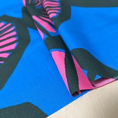 Marimekko Appelsiini Clothing Fabric Orange Pattern 108x149cm Wrinkled Used