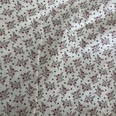 LOT 4 pieces tan bron print fabric One with bunnies 3 remnants 1