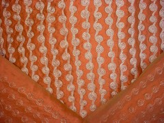 10-3/4Y Kravet Couture 8919 Silken Spiral Spice Silk Drapery Upholstery Fabric