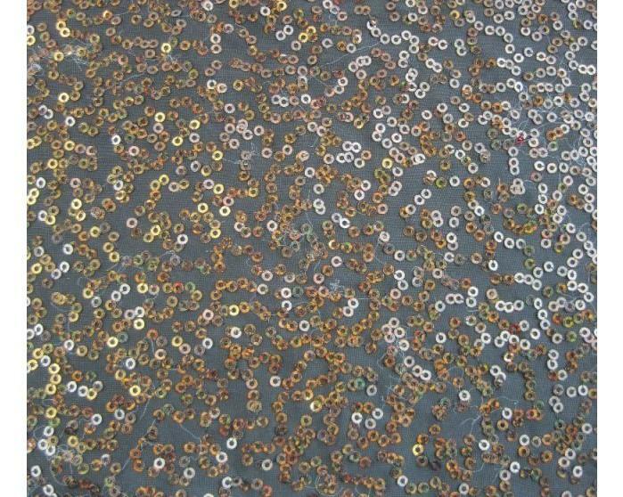 Luxury Sequin Dance Wear Stretch Fabric Material – BLACK BROWN