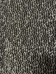 Poly Rayon Blend Black Cream Marl Fine-Gauge Summer Sweater Knit Fabric 3Yds 52″
