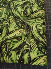 Marbled Green 1 Yard Cotton Lycra