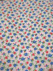 Lot of Floral Fabric, tulips and flowers, multicolor 1lb 4oz