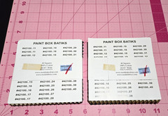 Lot of 2 Moda Paint Box Batiks Charm Pack 5 inch Squares