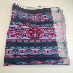 vintage RJR quilting cotton fabric red blue floral 18×43 beyer 2013