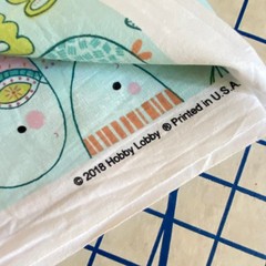 1.7 YD Novelty Fish Fabric Aqua Blue Cotton Print Hobby Lobby
