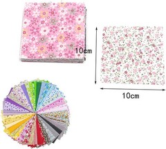 150Pcs 4″ x 4″ 10cm x 10cm Cotton Craft Fabric Bundle Squares,Squares Sheets …