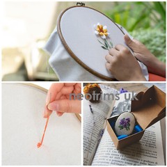 Needlework Canvas Fabric, Needle Embroidery Stitch Cloth Craft DIY 50 x 50cm Pcs