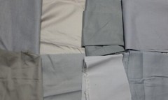 5 lb 3 oz Box of Assorted Fabric Scraps – Assorted mostly Browns & Gray FSBTB138