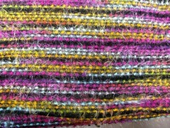 Vintage Multicolor Eyelash Knit Fabric Cosplay Costume 3 1/2 Yard Piece 60-Wide