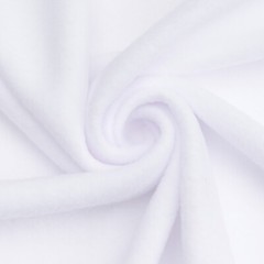 White Solid Anti Pill Fleece Fabric – 60″ Wide – Sold by The Yard & Bolt