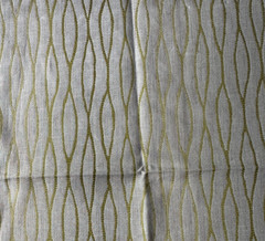 Groundworks Allegra Hicks Waves Ombre Lime Designer Fabric Remnant 24 x 24″