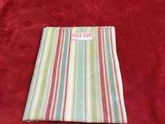 Vtg Striped Cotton Toweling Fabric 16”x40” ready to hem, embellish