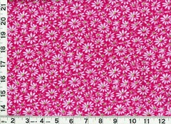 Light Pink Daisies w/ Green Centers on Pink Quilting Sewing Fabric by Yard #1099