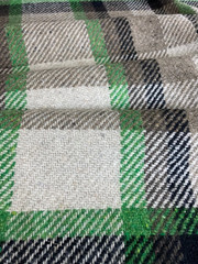 100% Wool Plaid Coating Fabric 61″ Wide Pendleton Style Half Yard New Zealand