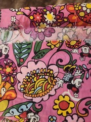 Vera Bradley /Braemore RARE Mickey Minnie Design Exclusive Fabric 13 Ft x 6 Ft