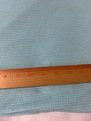 Knit cotton/polyester blend mesh fabric /solid aqua color 1 yd 28″ x 60″(tube)