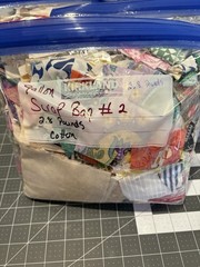 Cotton Fabric Scrap Bag