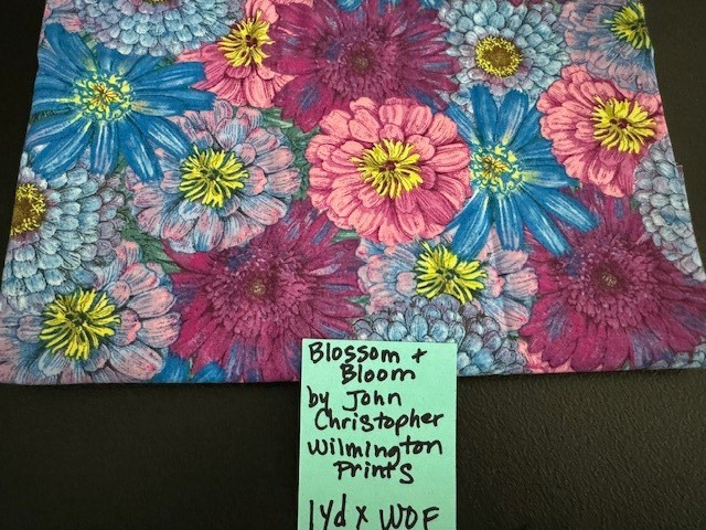 Blossom & Bloom By John Christopher For Wilmington Prints Zinnia Flowers 1 Yard