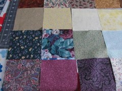 43 SQUARES 5 X 5 CHARMS NO 2 ALIKE ALL DIFFERENT 100% COTTON