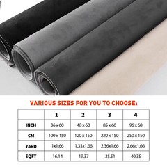 Gray Suede Headliner Fabric Polyester Backing for Car Roof Panel Lining 98″x60″