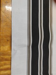 Canvas Fabric 46″ x 46″ Remnant Sunbrella “Black/Taupe Fancy” 4946 Outdoor